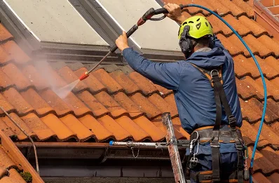 Démoussage et hydrofuge de toiture à Gron